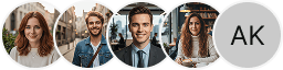 Avatars de plusieurs investisseurs affichés dans le bloc d'avis de trading Swaptairis